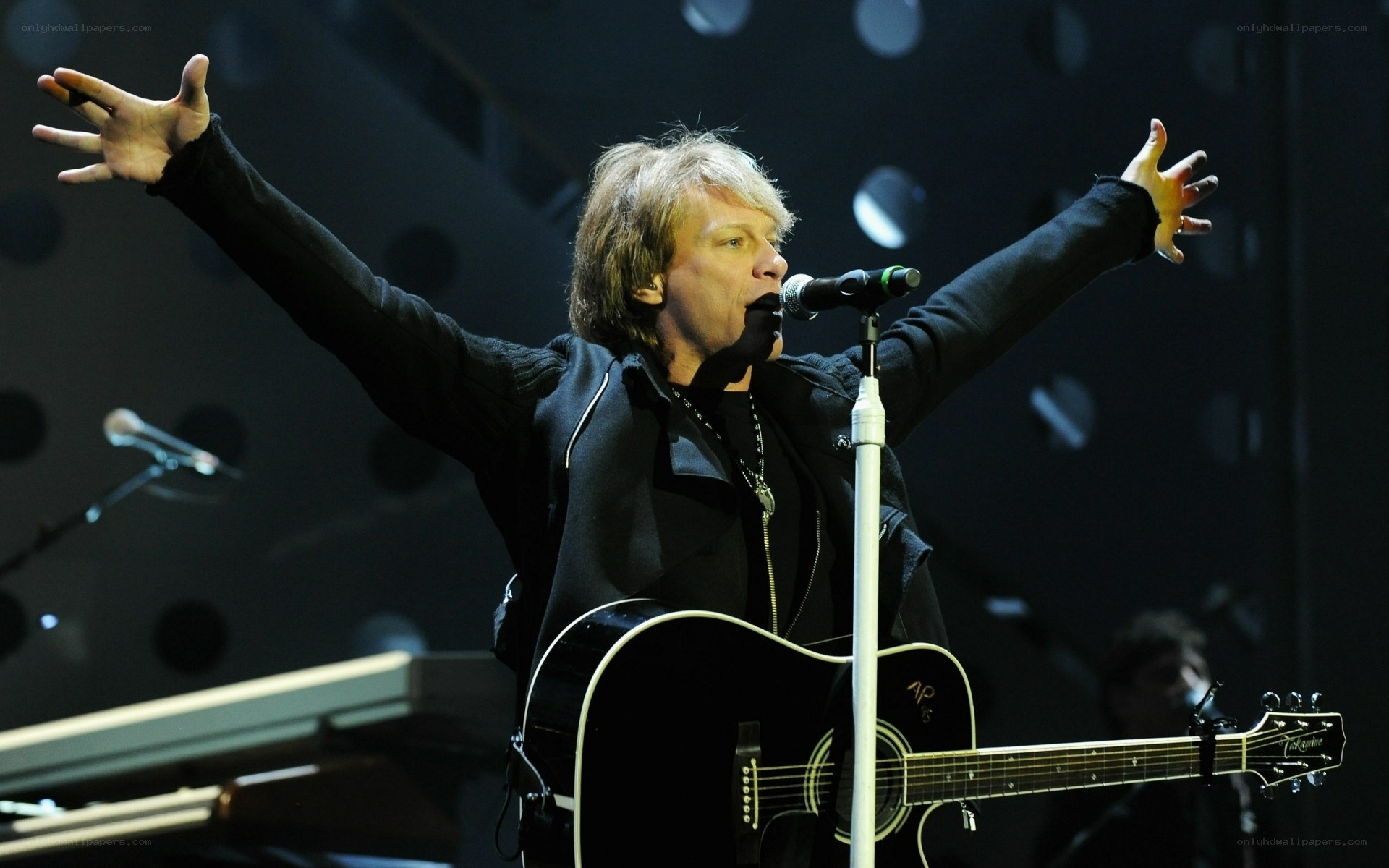 Musician performing on stage