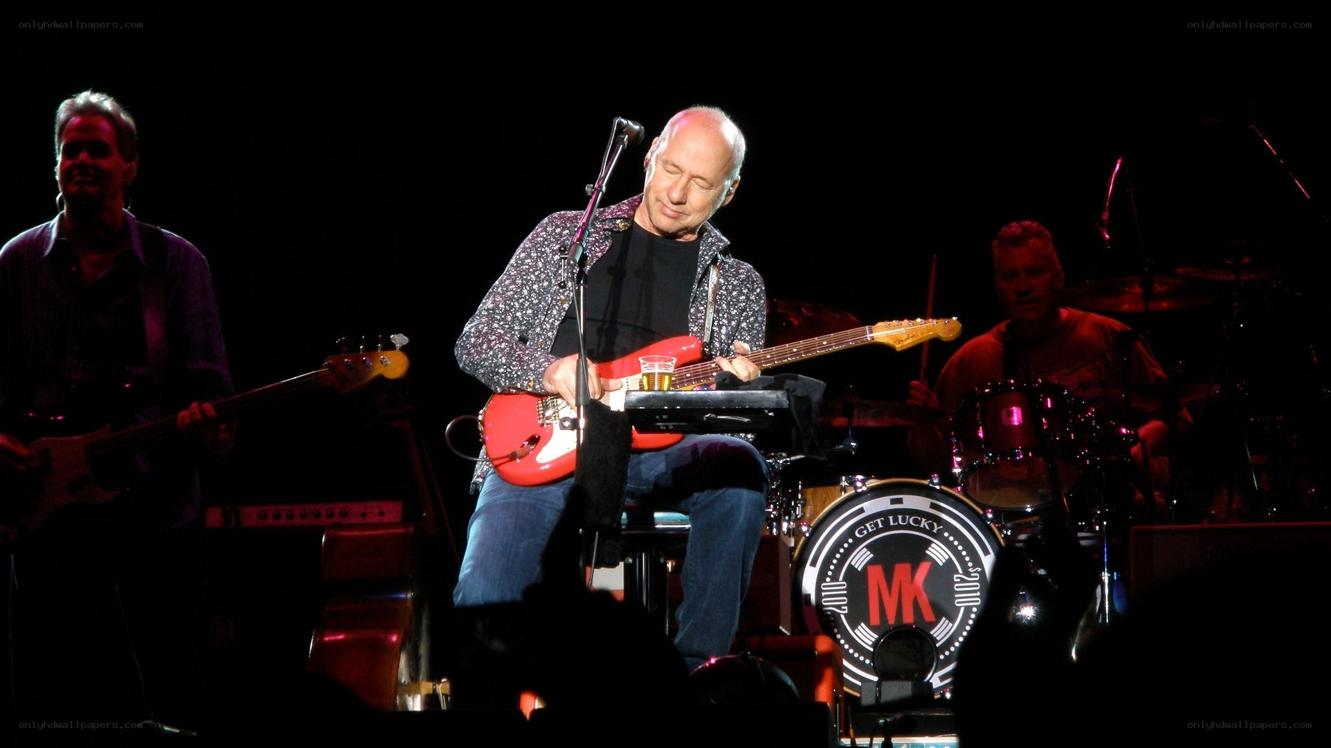 Musician performing on stage
