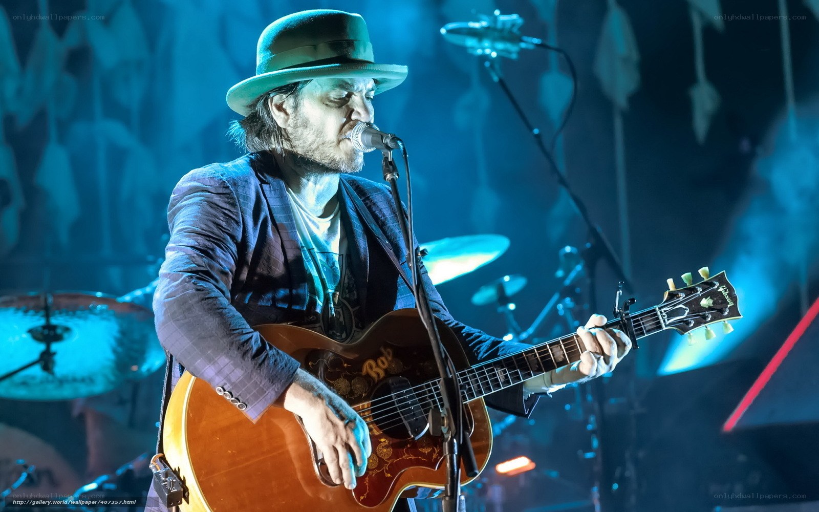 Musician performing on stage