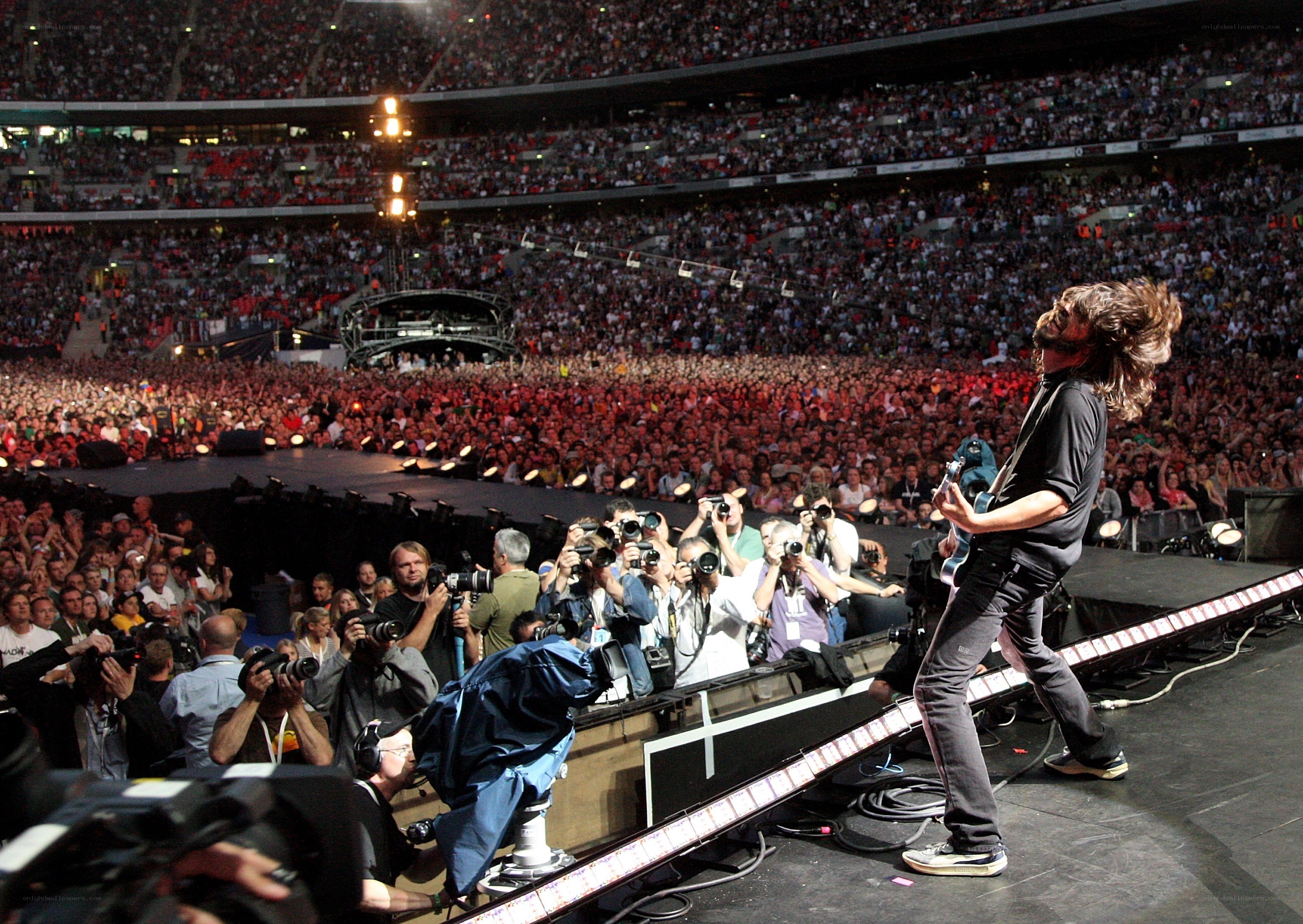 Musician performing on stage