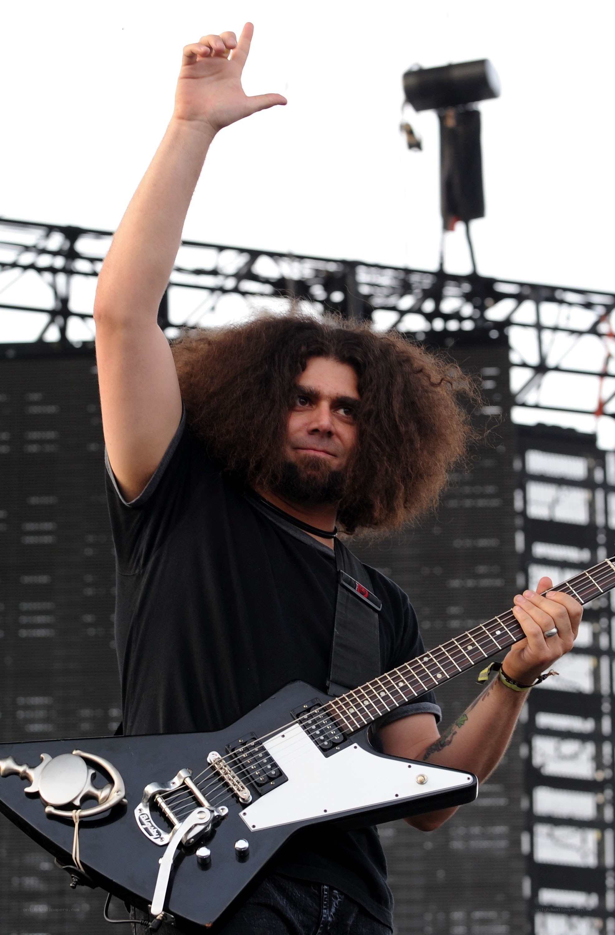 Musician performing on stage