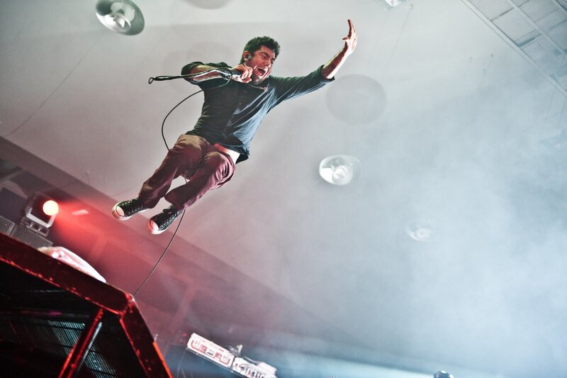 Musician performing on stage