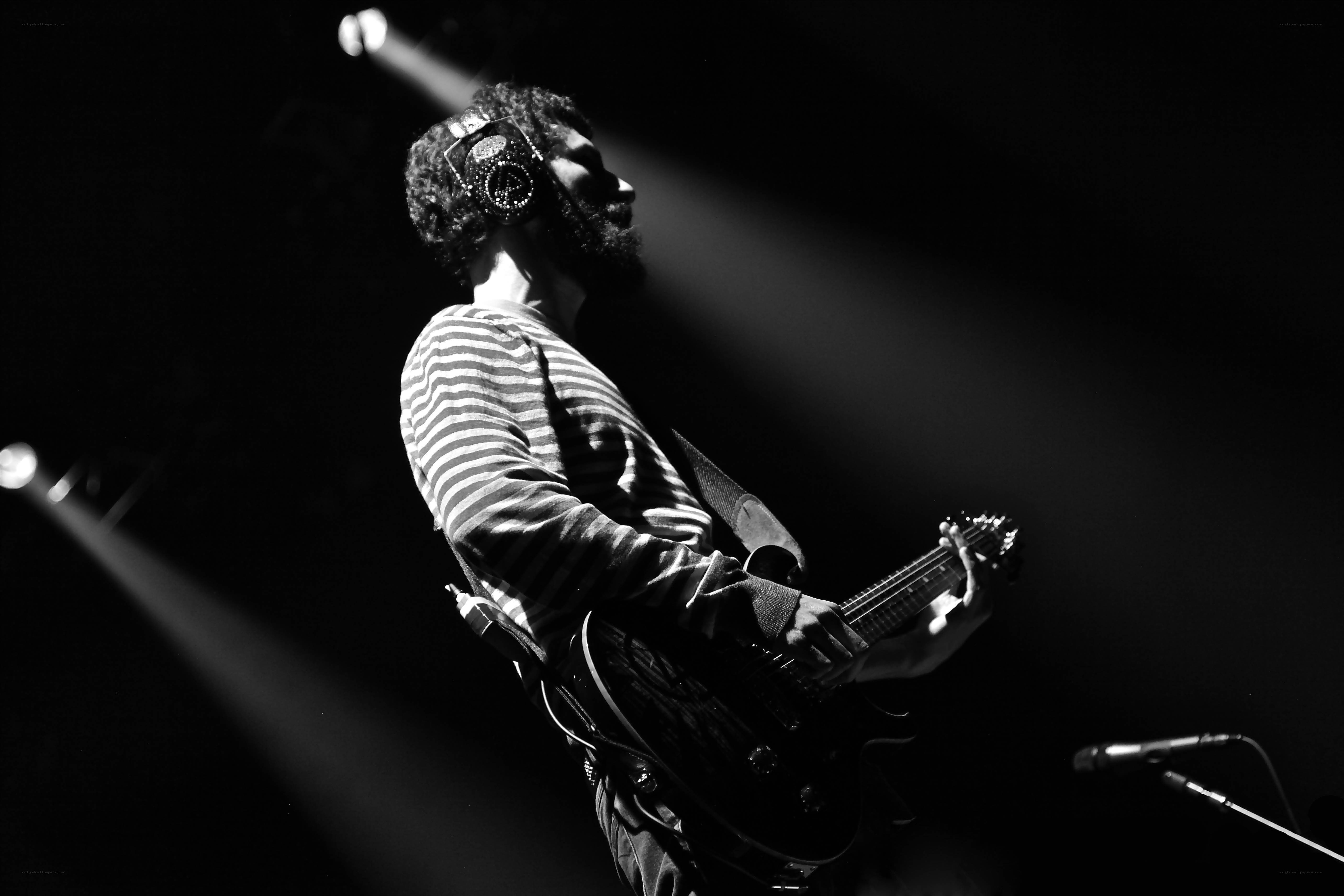 musician performing on stage
