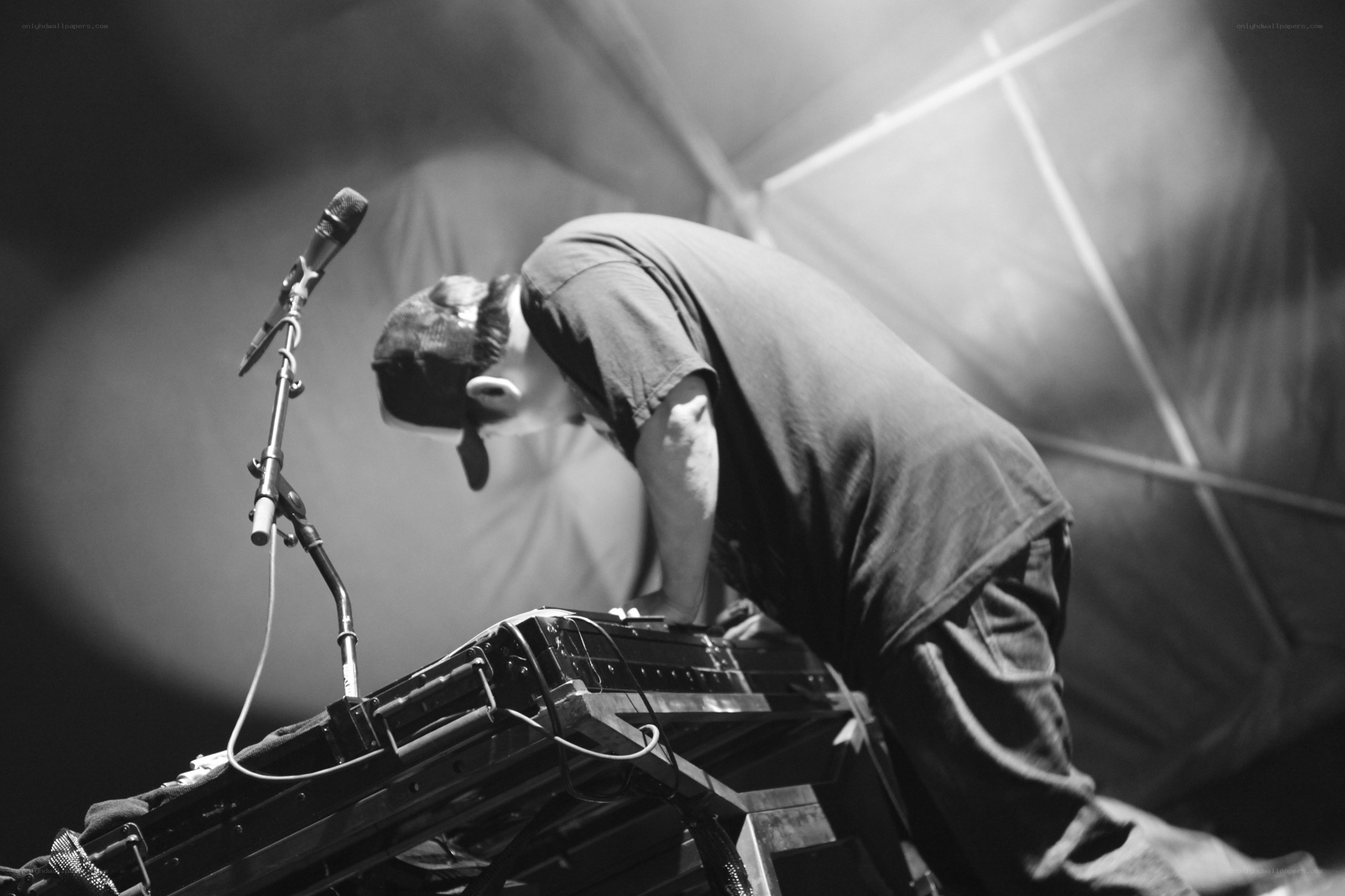 musician performing on stage