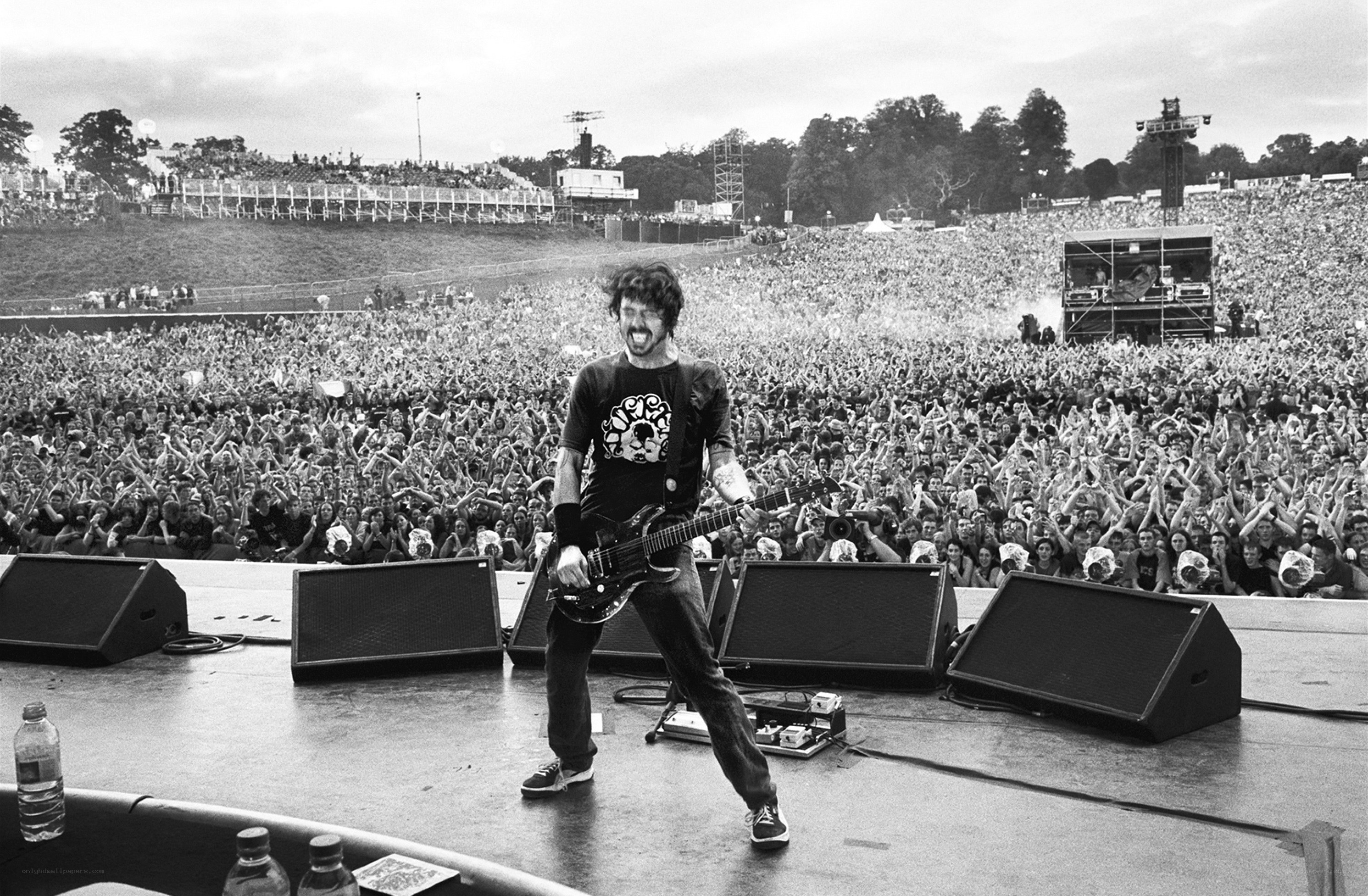 Musician performing on stage
