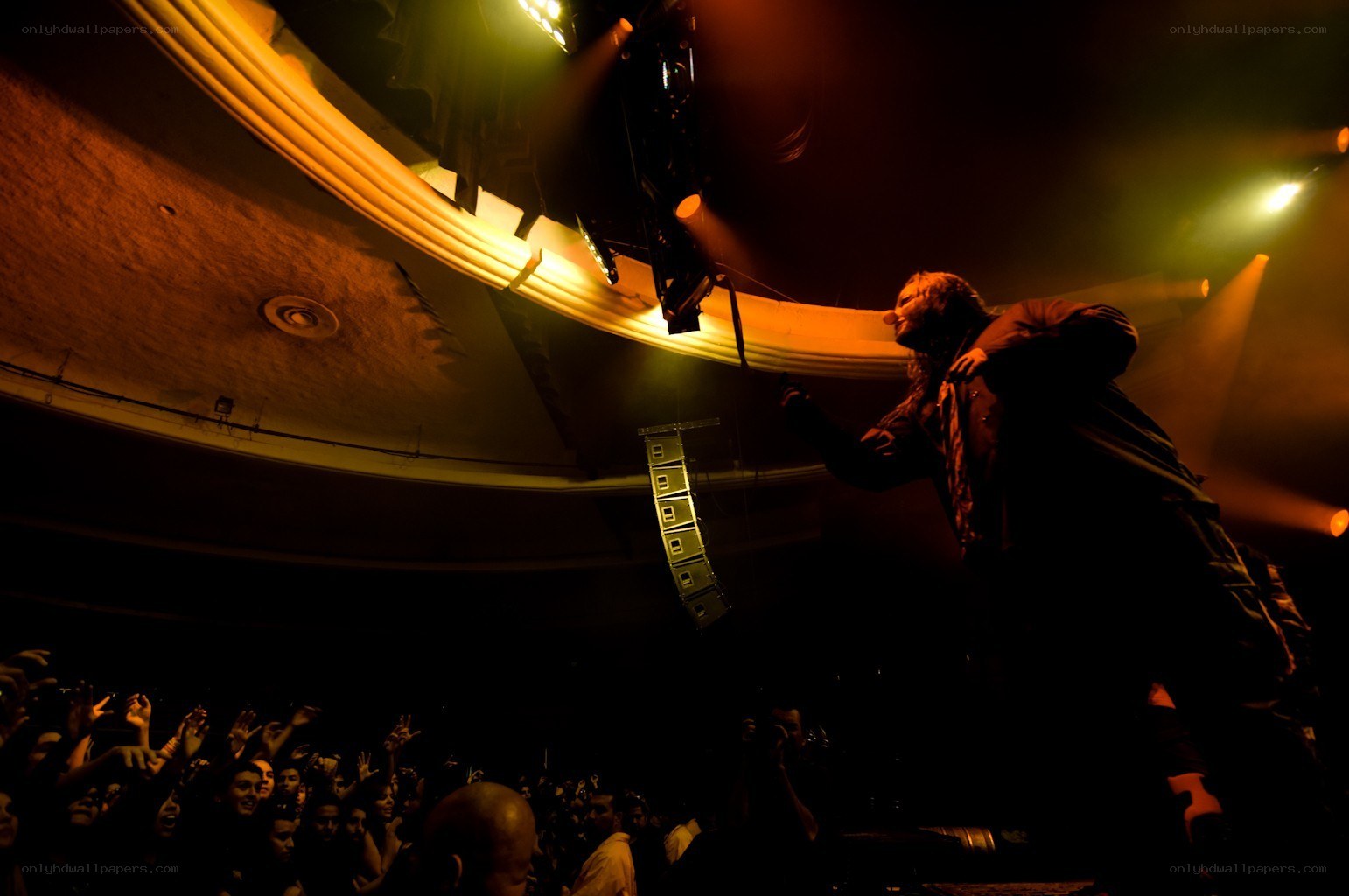 Musician performing on stage