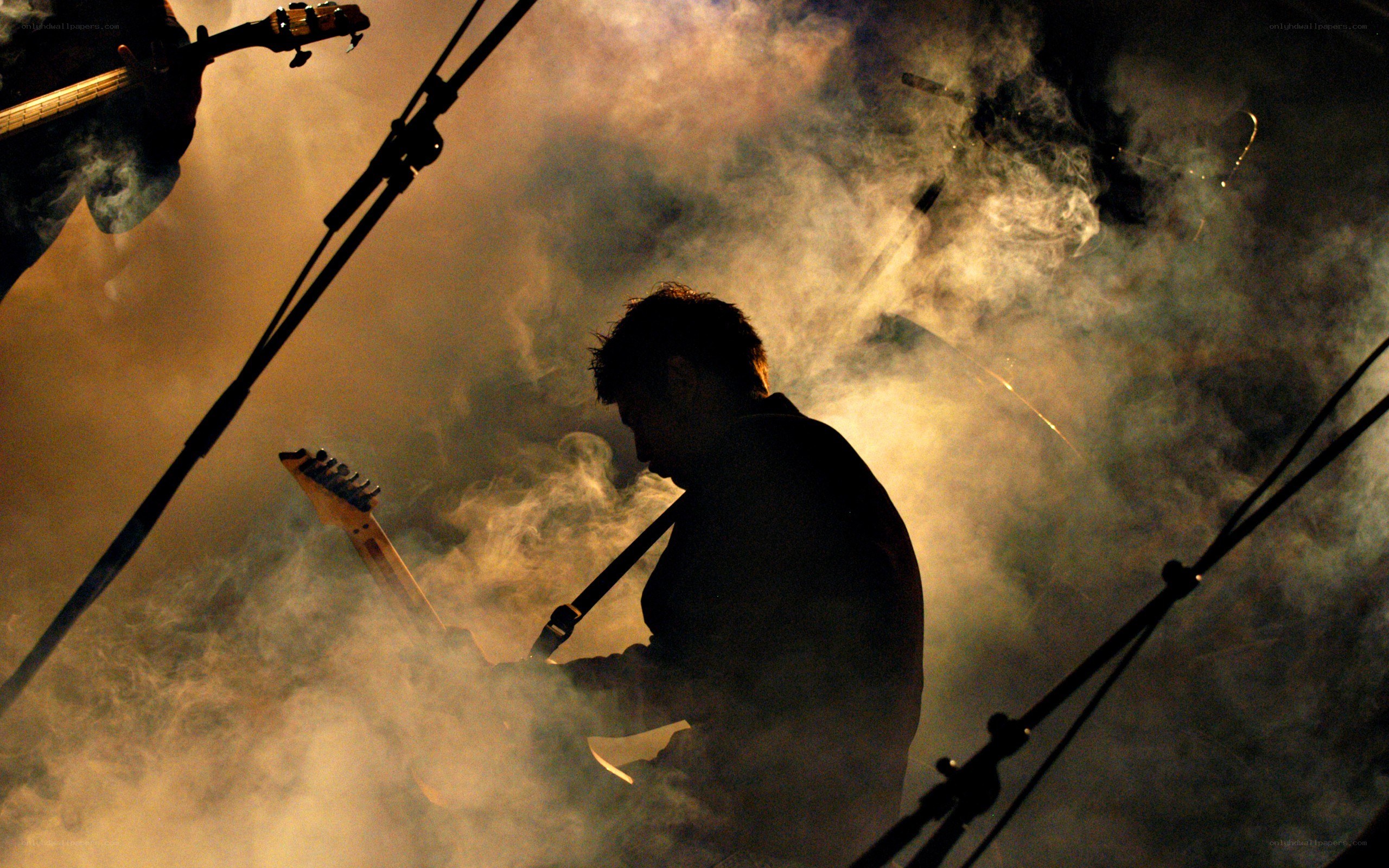 Musician performing on stage
