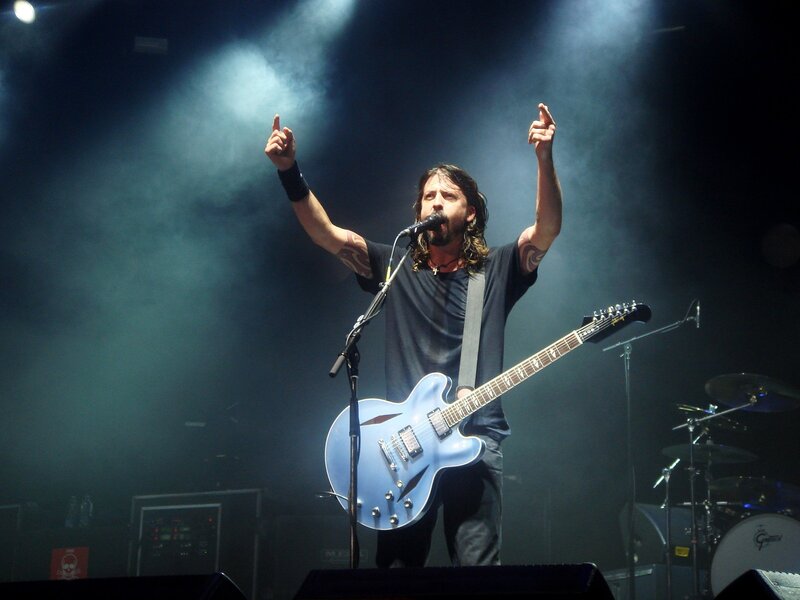 Musician performing on stage