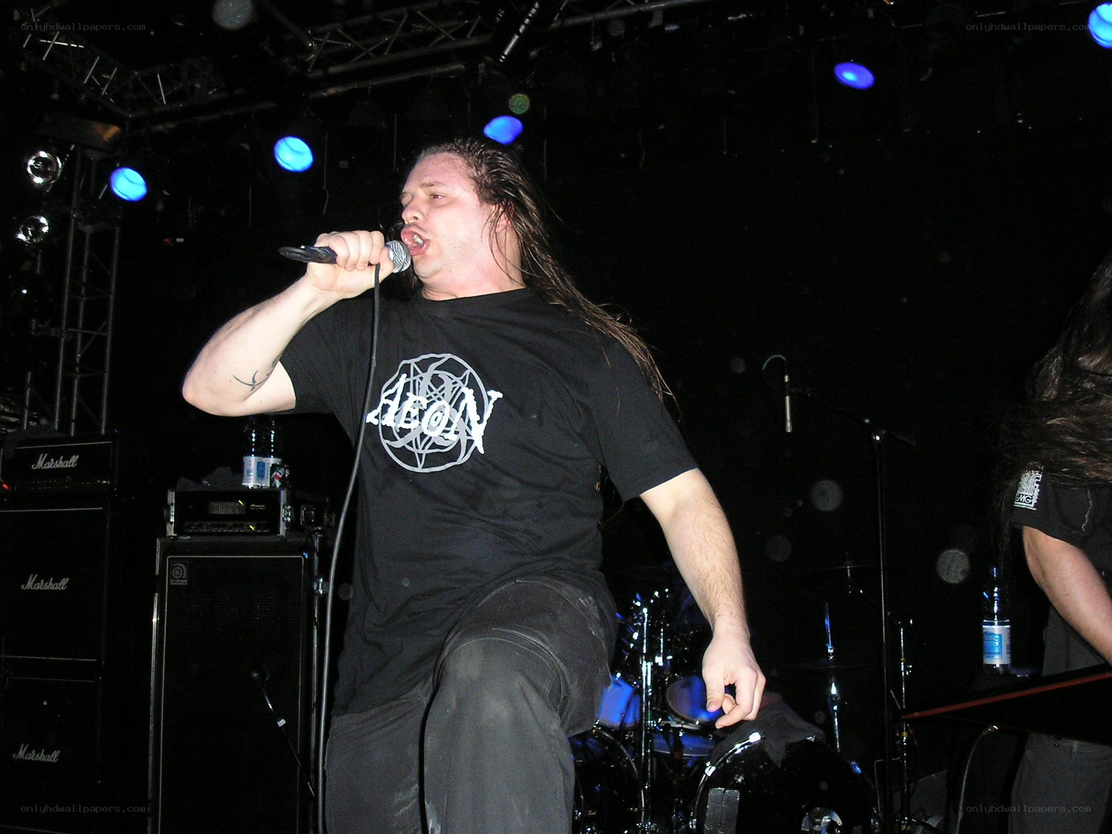 Musician performing on stage