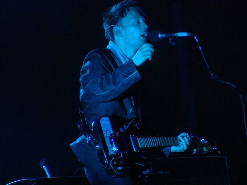 Musician performing on stage