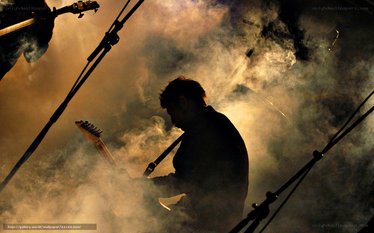 Musician performing on stage