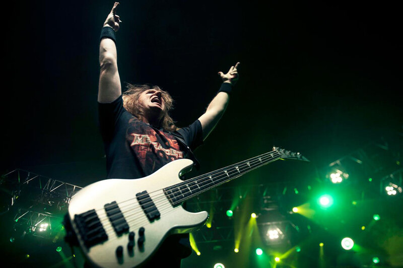Musician Playing Bass Guitar — Black, Energetic
