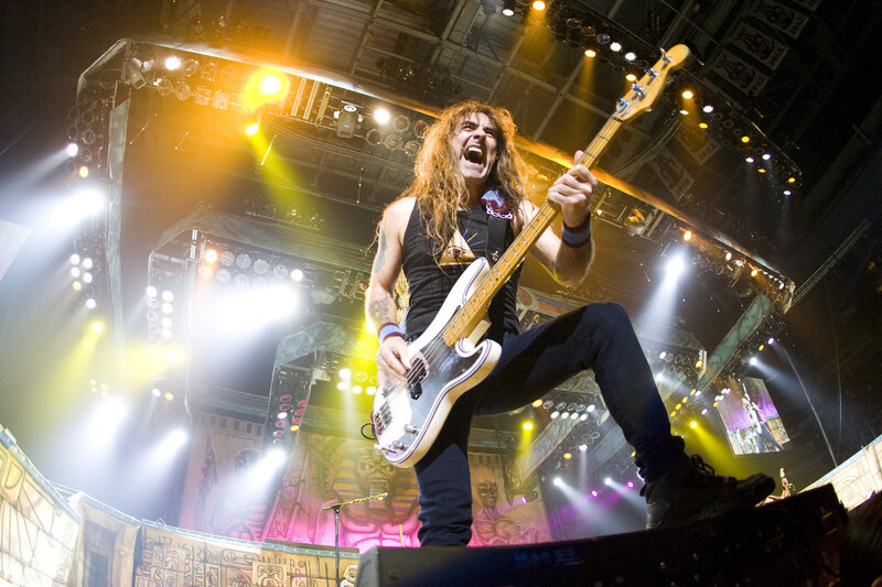 Musician Playing Bass Guitar — Black