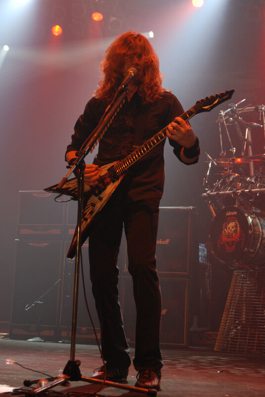 Musician Playing Guitar — Red