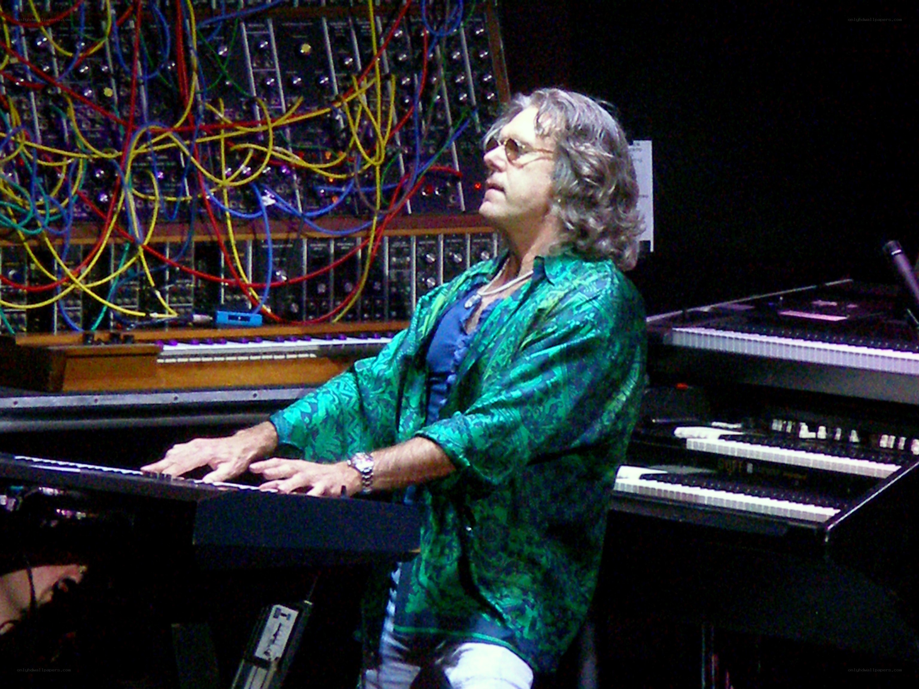 Musician playing keyboard