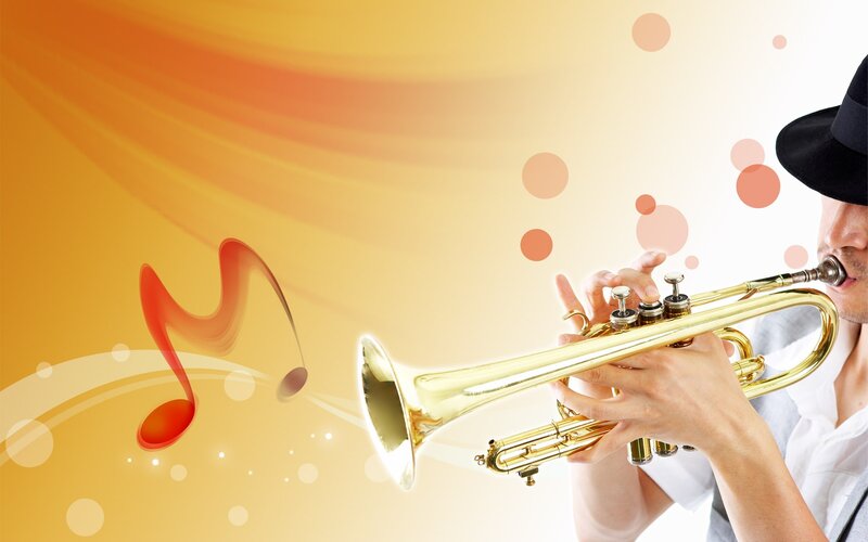 musician playing trumpet