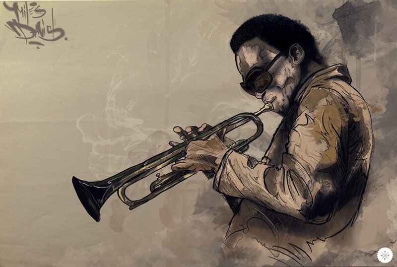 musician playing trumpet