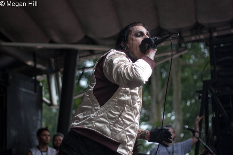 Musician Singing into Microphone — Black