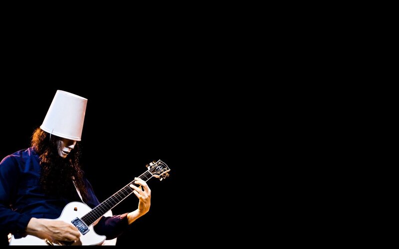 Musician with Bucket on Head — Black
