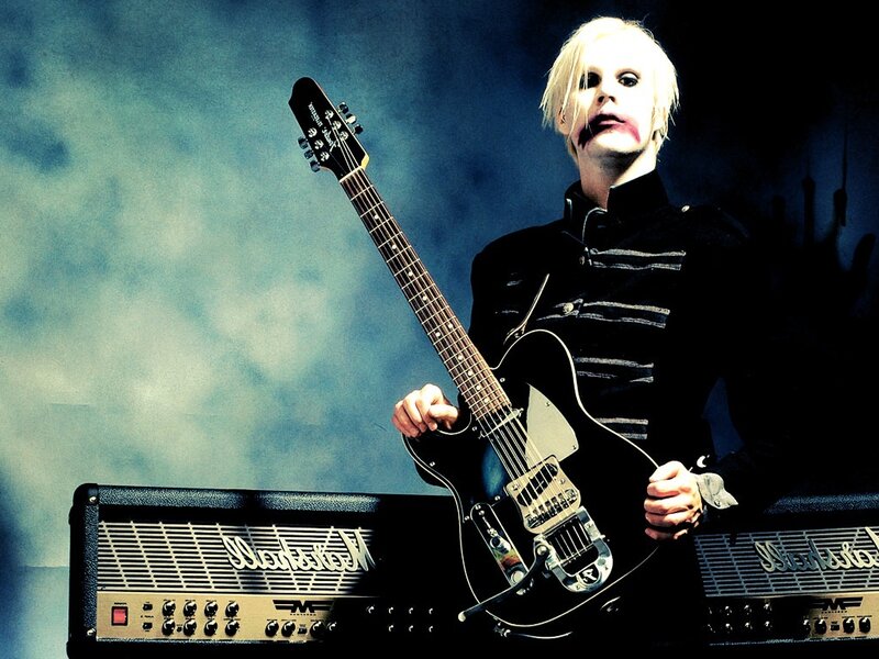 musician with electric guitar