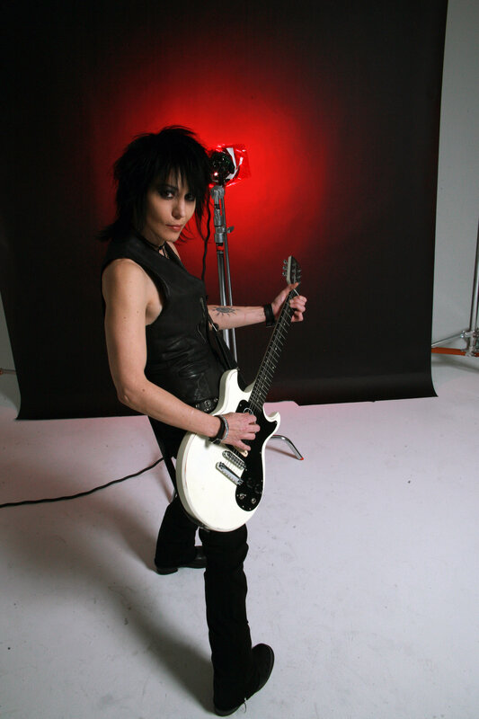 Musician with electric guitar
