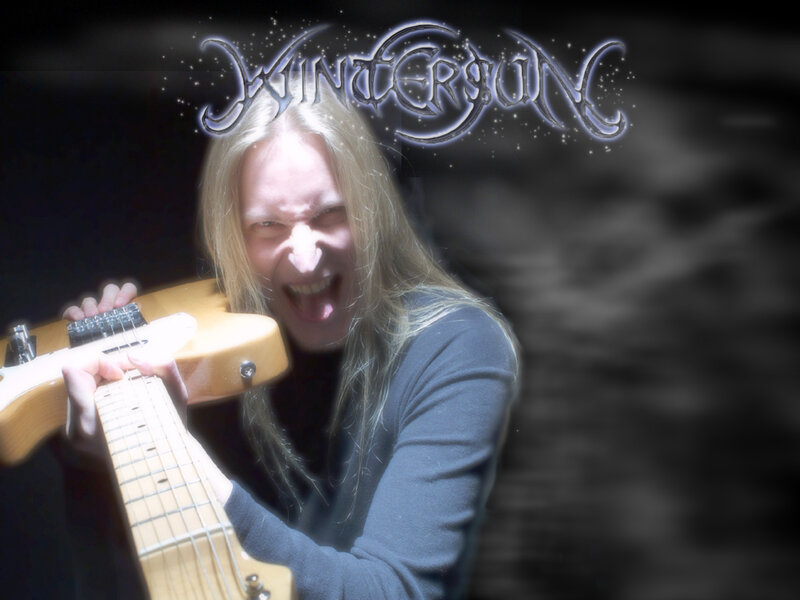 Musician with electric guitar