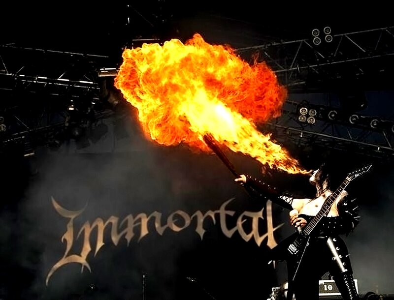 Musician with Fire Breath