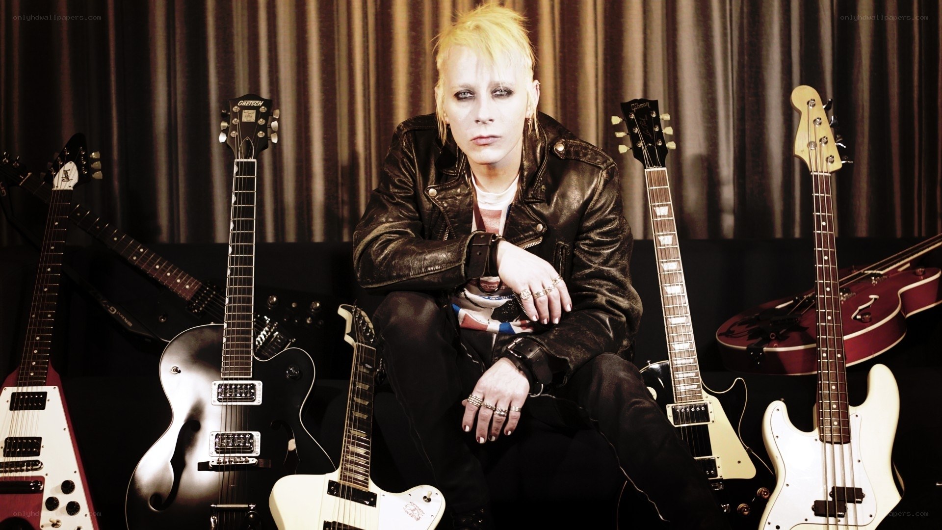 musician with guitars