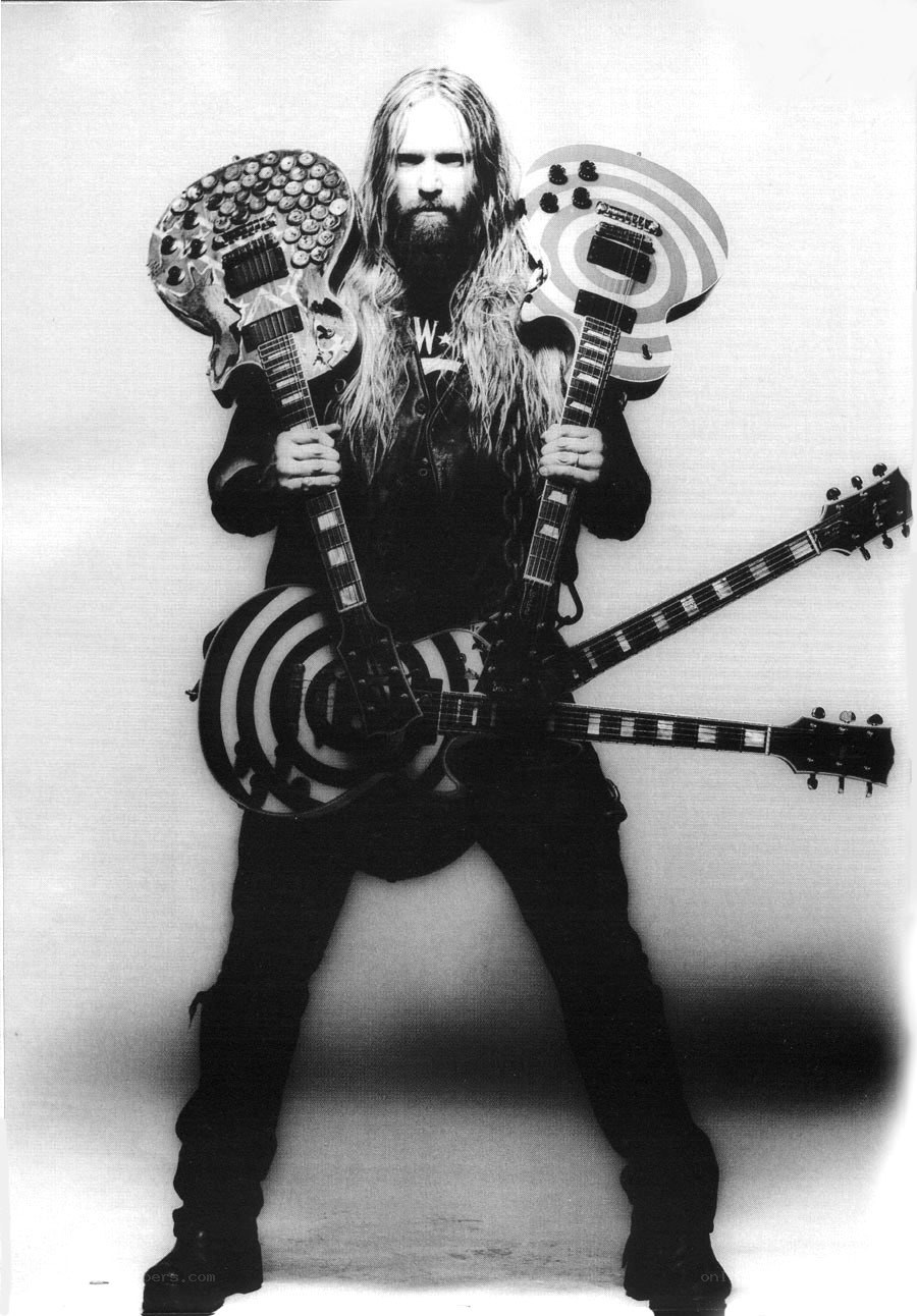 Musician with multiple guitars