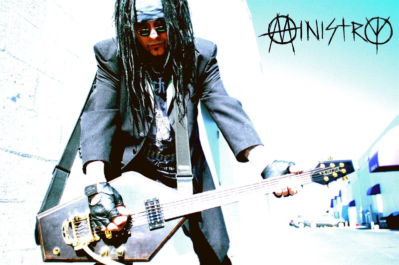 Musician with unique guitar