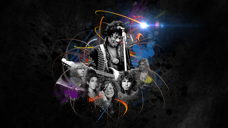Musicians Collage — Black