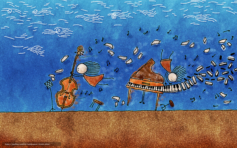 Musicians in a storm