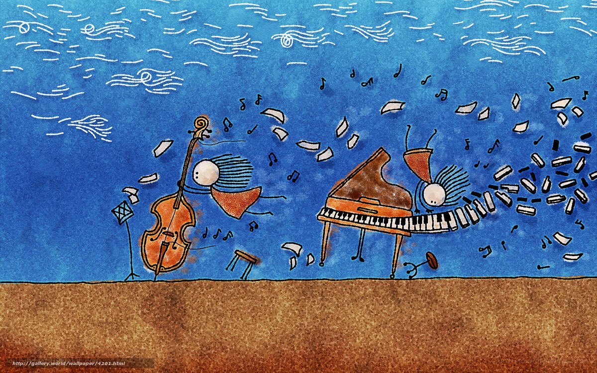 Musicians in a storm