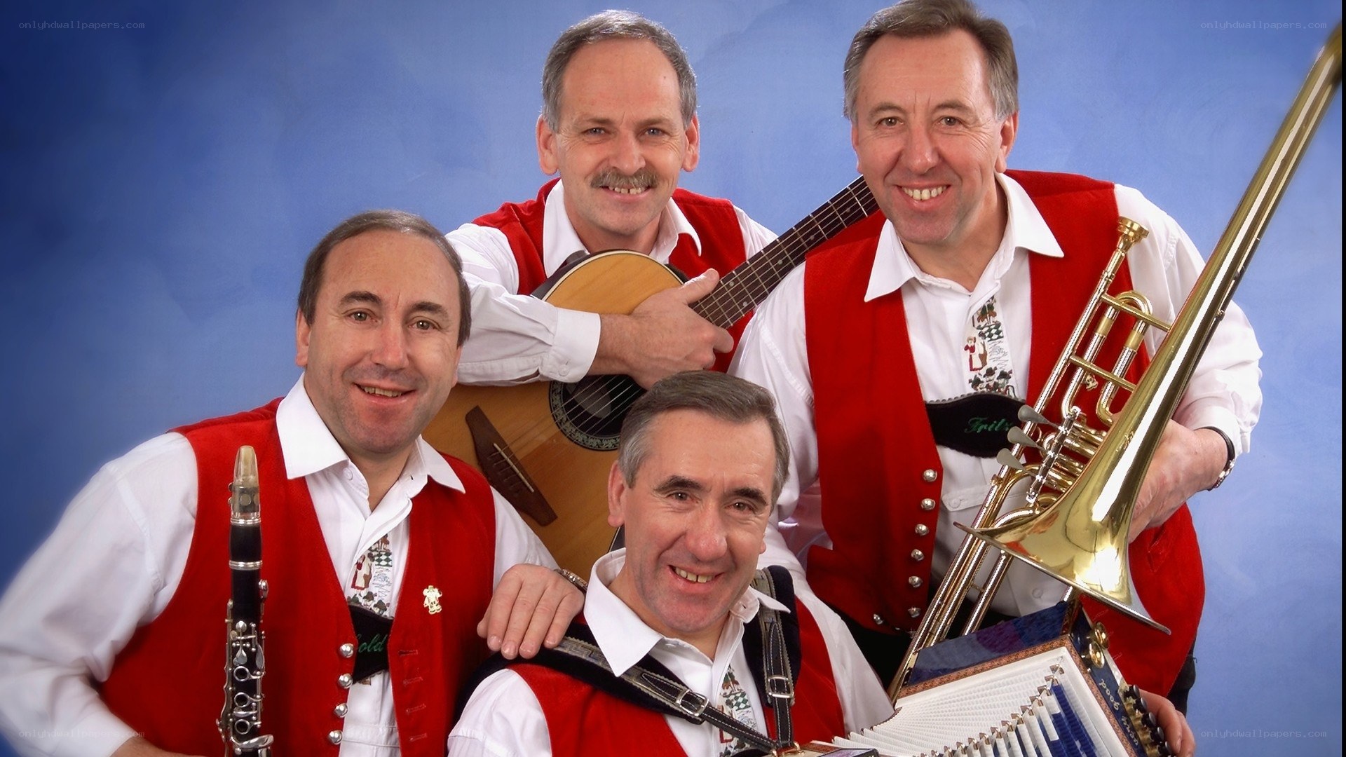 musicians in traditional attire