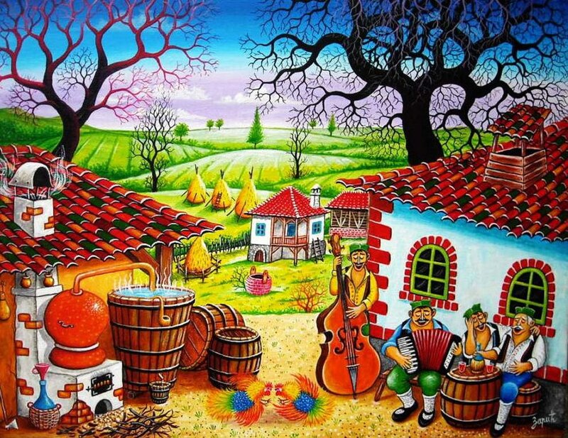 Musicians in Village