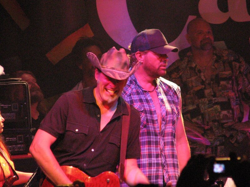 Musicians on stage at concert