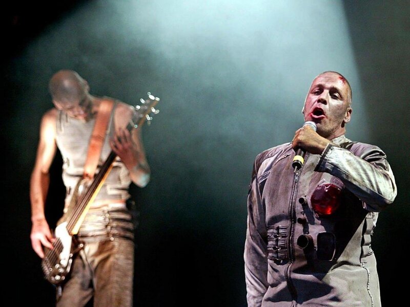 Musicians on Stage — Black, Dramatic, Night, Photograph