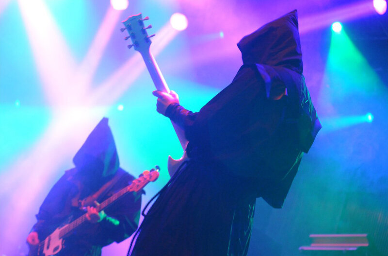 Musicians on Stage — Purple, Dramatic