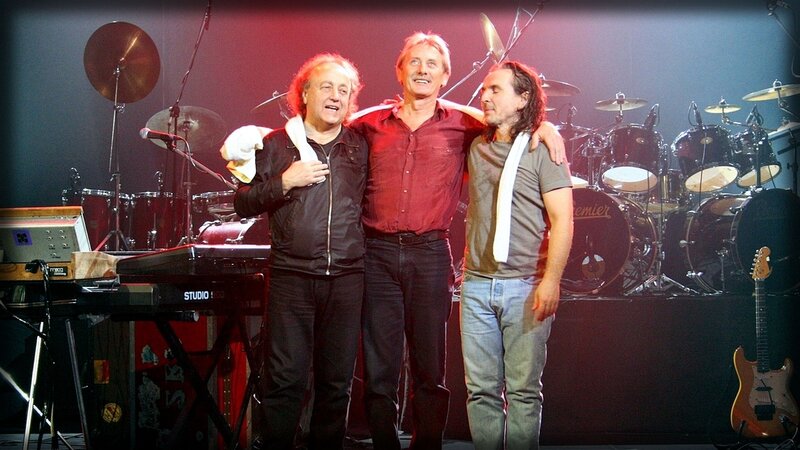 musicians on stage together