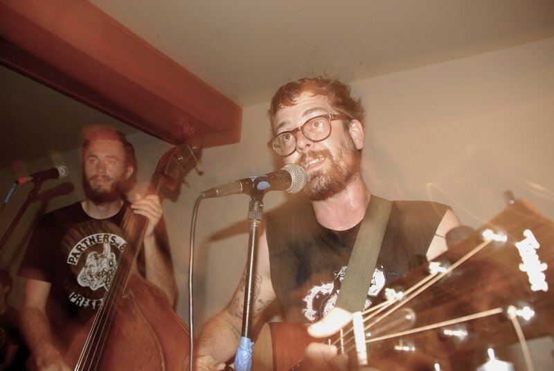 Musicians performing live