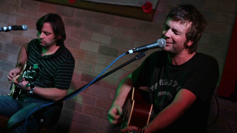 Musicians performing live