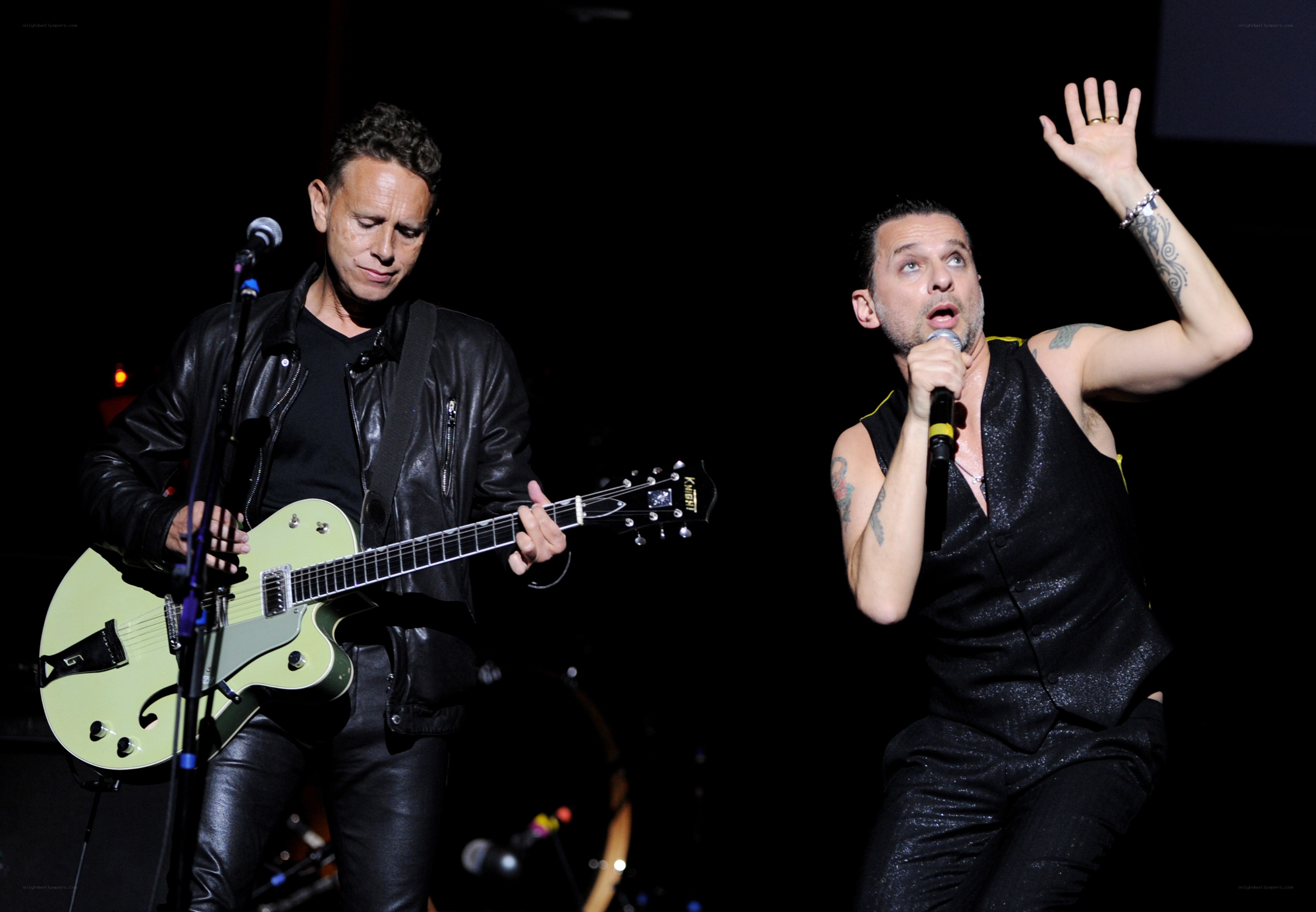 Musicians performing on stage