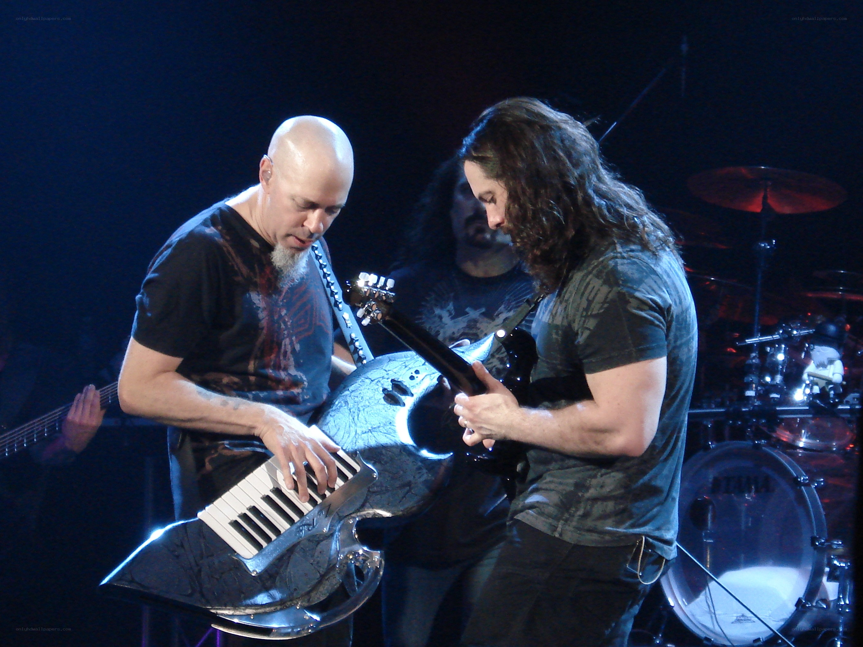 Musicians performing on stage