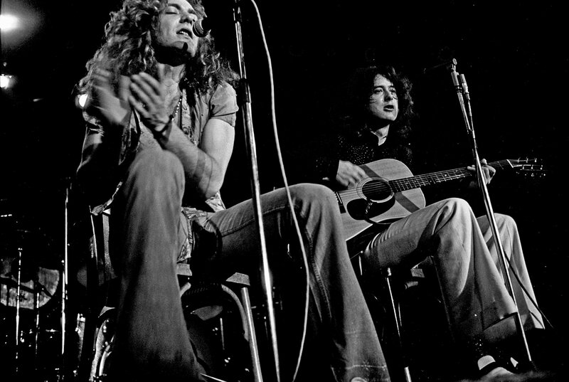 Musicians performing on stage
