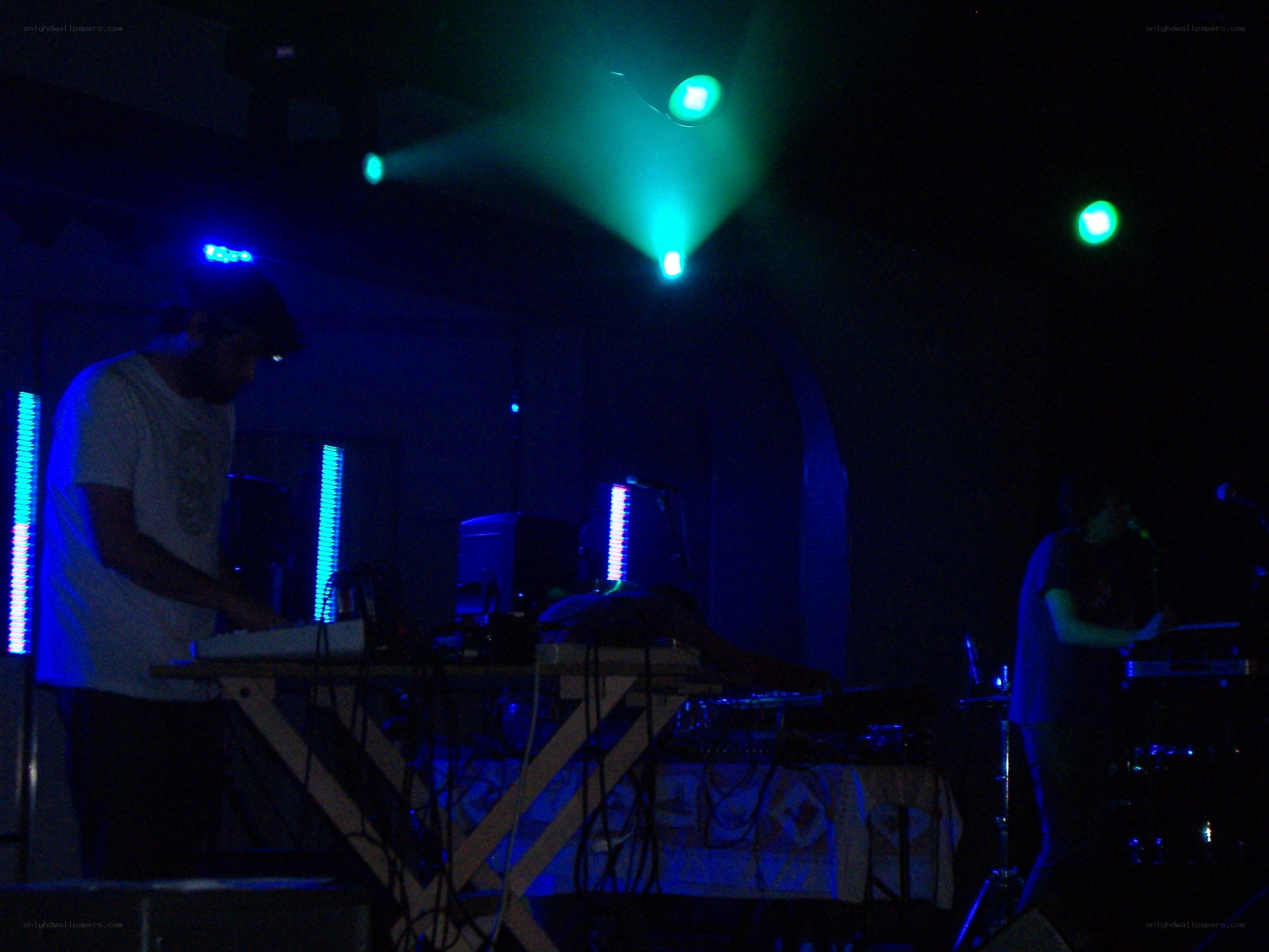 Musicians performing on stage