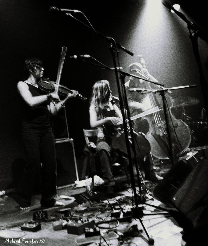 Musicians performing on stage