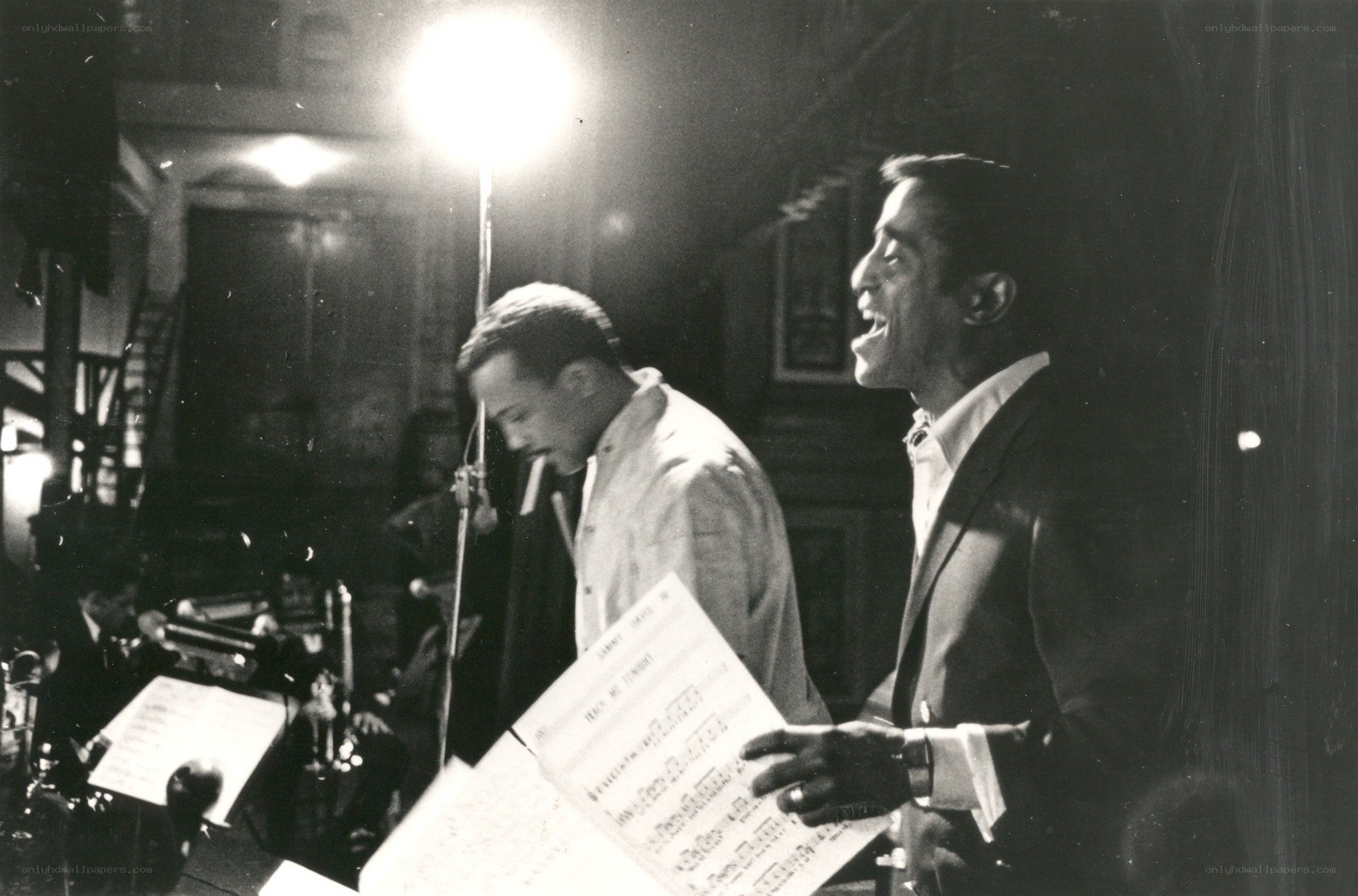 Musicians performing on stage