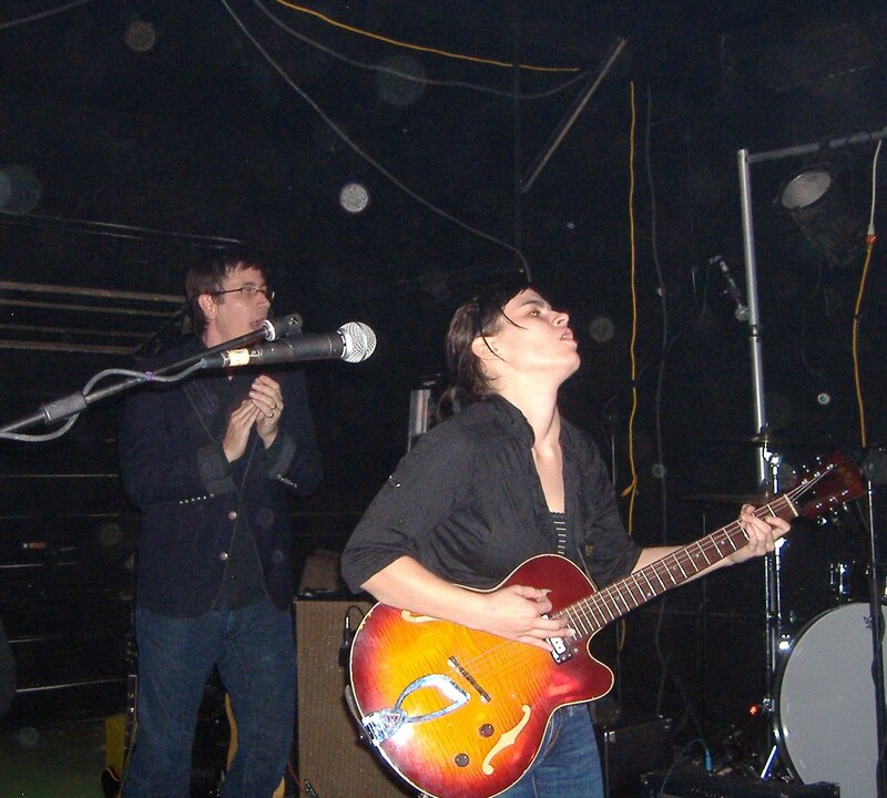 Musicians performing on stage