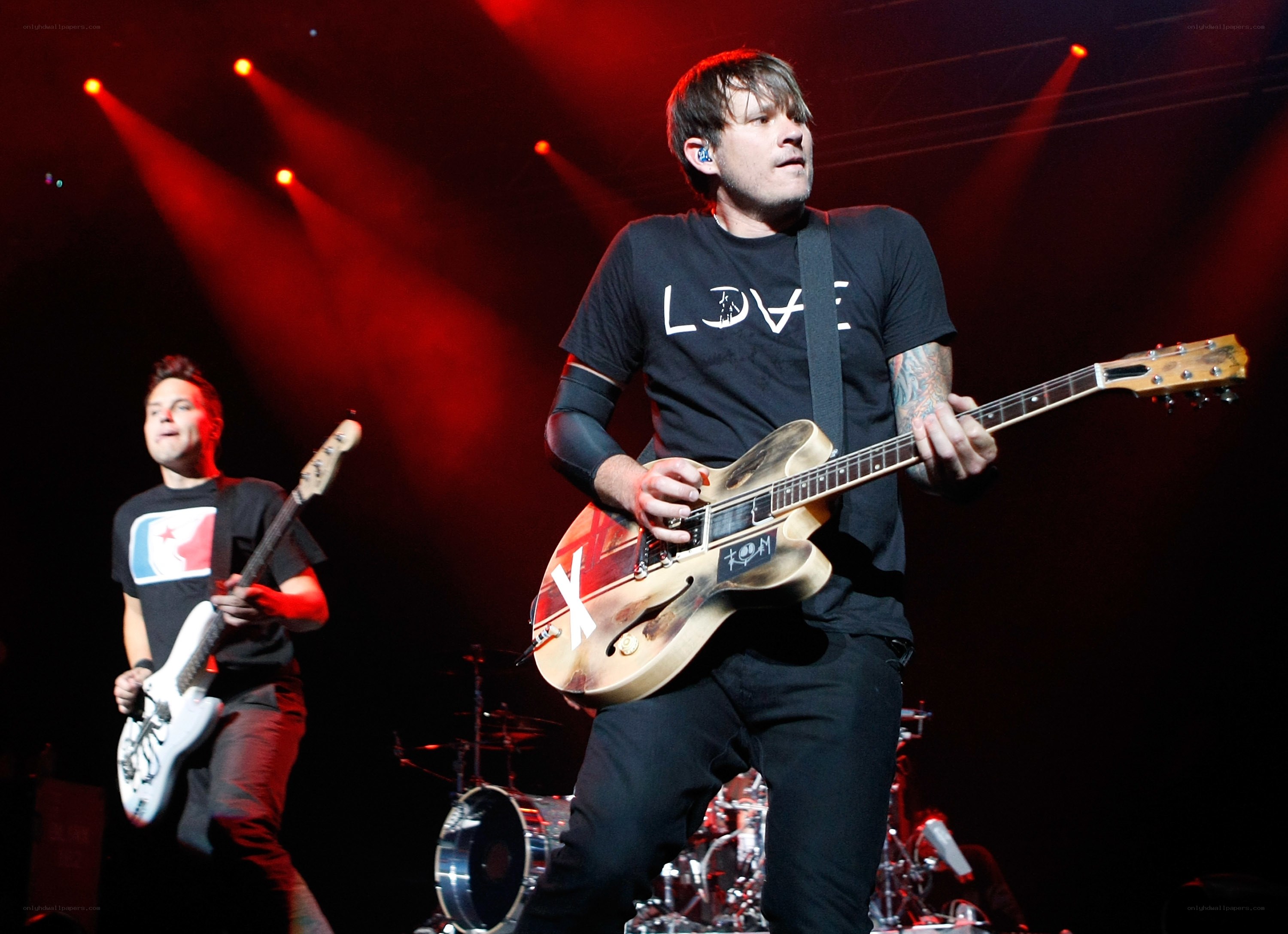 Musicians performing on stage