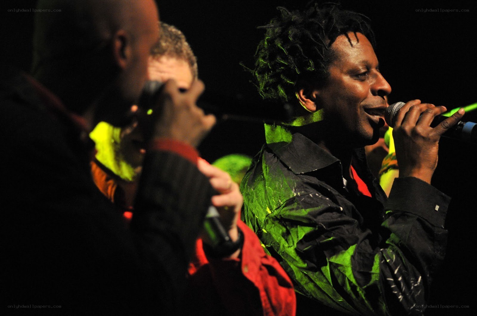 Musicians performing on stage